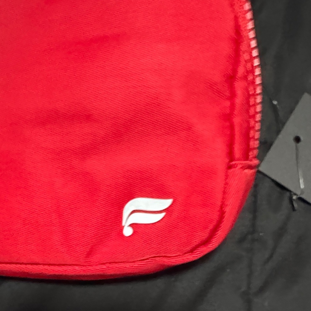 Fabletics Red Zip Travel Pouch Bag | New With Tags - Picture 3 of 13